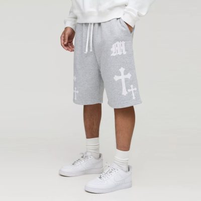 Fit Gothic M Cross Print Short