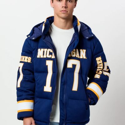 University of Michigan Jersey Puffer Jacket