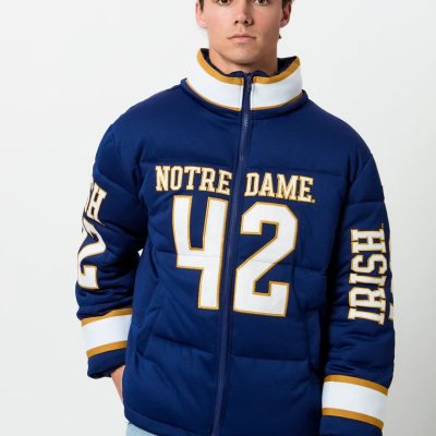 Notre Dame Jersey Puffer Jacket