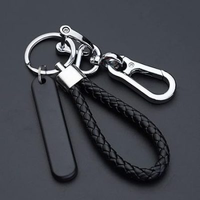 Keychain Accessories with Key Ring & Anti-Lost D-Ring Key Chain Holder Clip